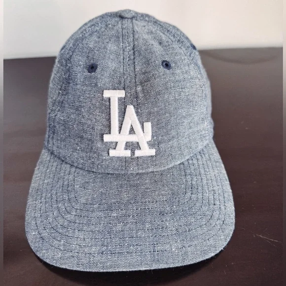 47’ Brand Denim Blue Hat with LA Logo - Picture 1 of 3